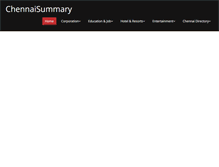 Tablet Screenshot of chennaisummary.com